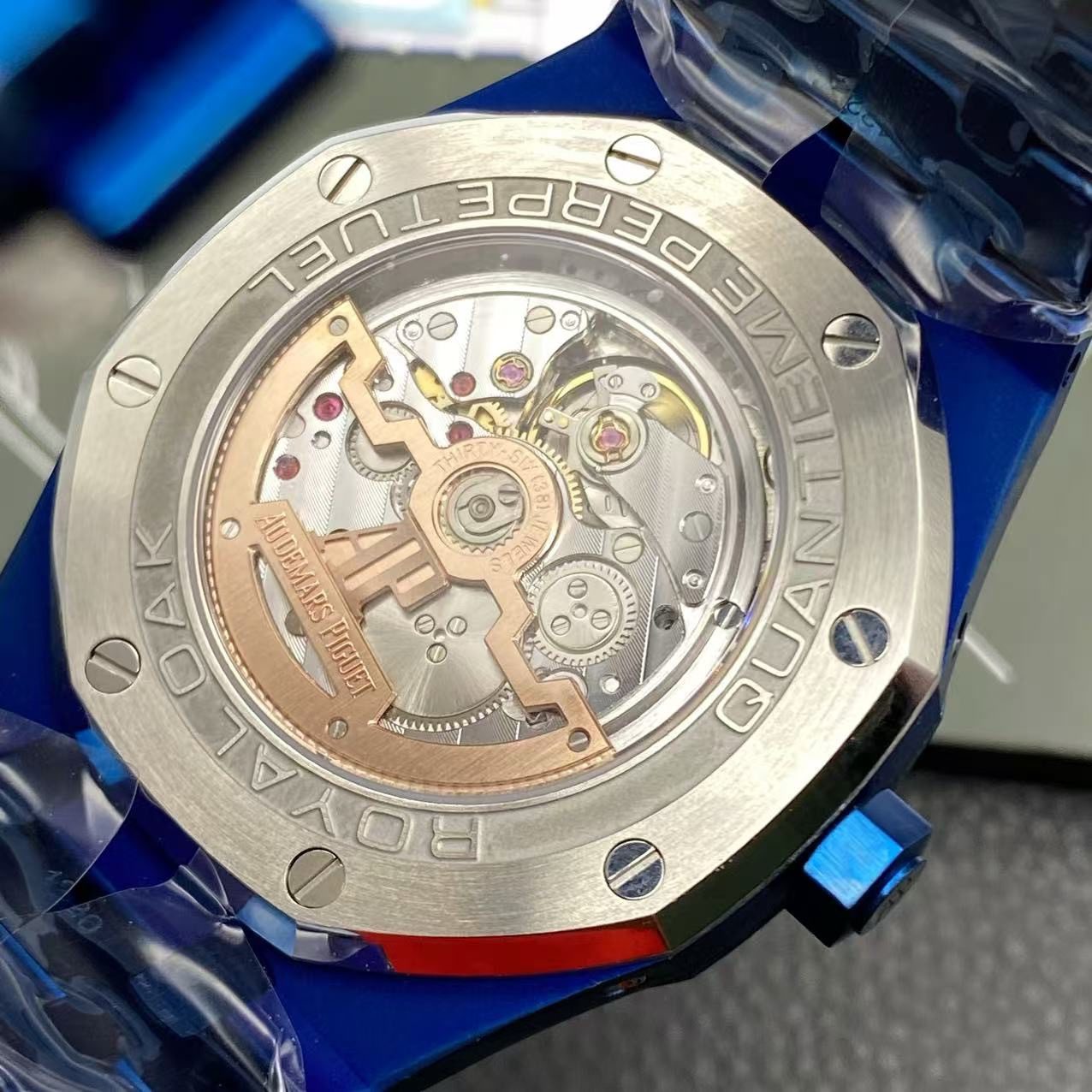 img_5411-2 Super Clone Audemars Piguet Royal Oak Perpetual Calendar Blue ( + Video ) - Image 11