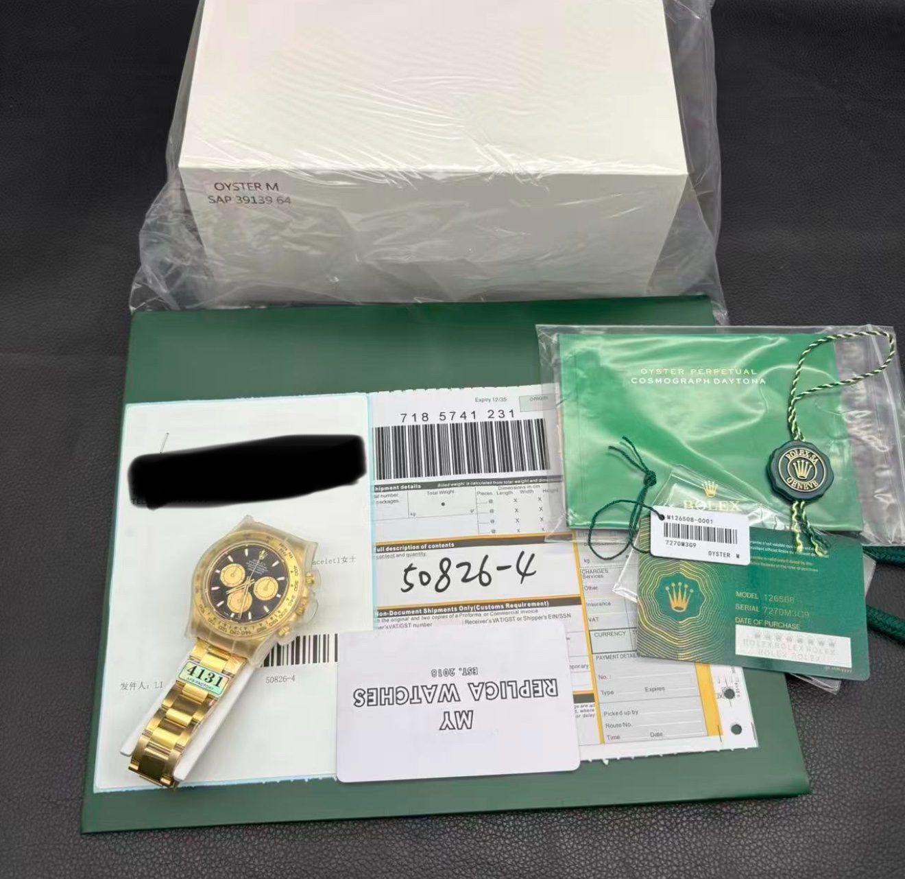 img_8948 Superclone Rolex Daytona Intense black Dial 126508 - Image 2