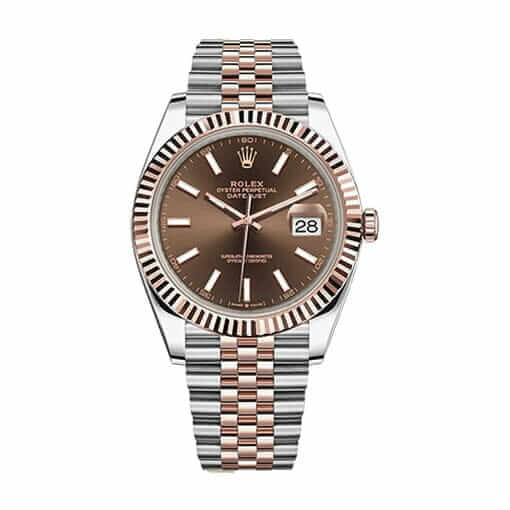 j_14583712_1643358939894_bg_processed-1 Rolex Datejust 126331 Everose Gold Automatic Chocolate Dial Jubilee Replica - Image 1