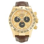 Rolex Daytona Réplica de correa de piel dorada