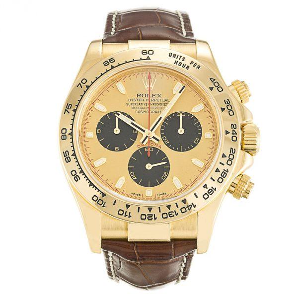 Rolex Daytona Réplica de correa de piel dorada Rolex Daytona Réplica de correa de piel dorada