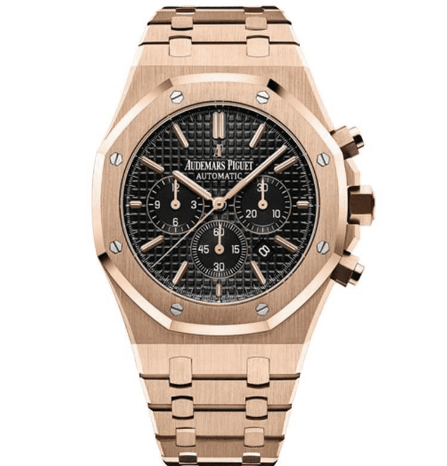 Réplica AP Royal Oak - Oro rosa/Negro Cronógrafo Réplica AP Royal Oak - Oro rosa/Negro Cronógrafo