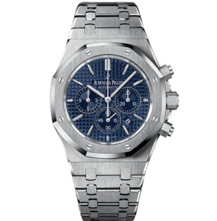 Réplica Royal Oak - Plata/Azul Cronógrafo
