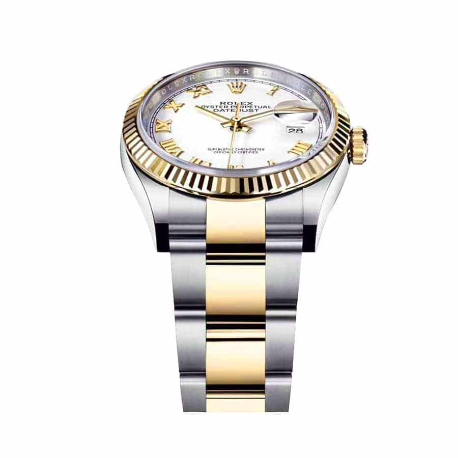 rolex-datejust-126231lc-steel-yellow-gold-automatic-white-dial-oyster-replica2 Rolex Datejust White Roman Replica - Image 2