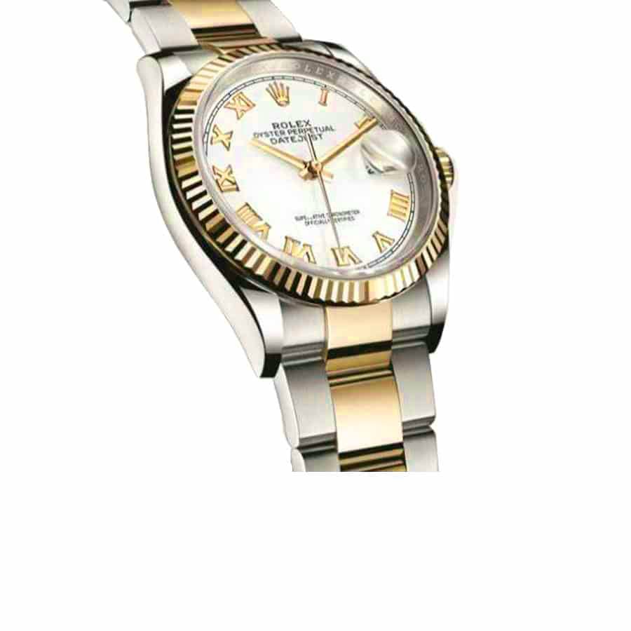 rolex-datejust-126231lc-steel-yellow-gold-automatic-white-dial-oyster-replica3 Rolex Datejust White Roman Replica - Image 4