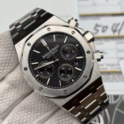Best Swiss Clone Replica Audemars Piguet Royal Oak - Silver/Black Chronograph