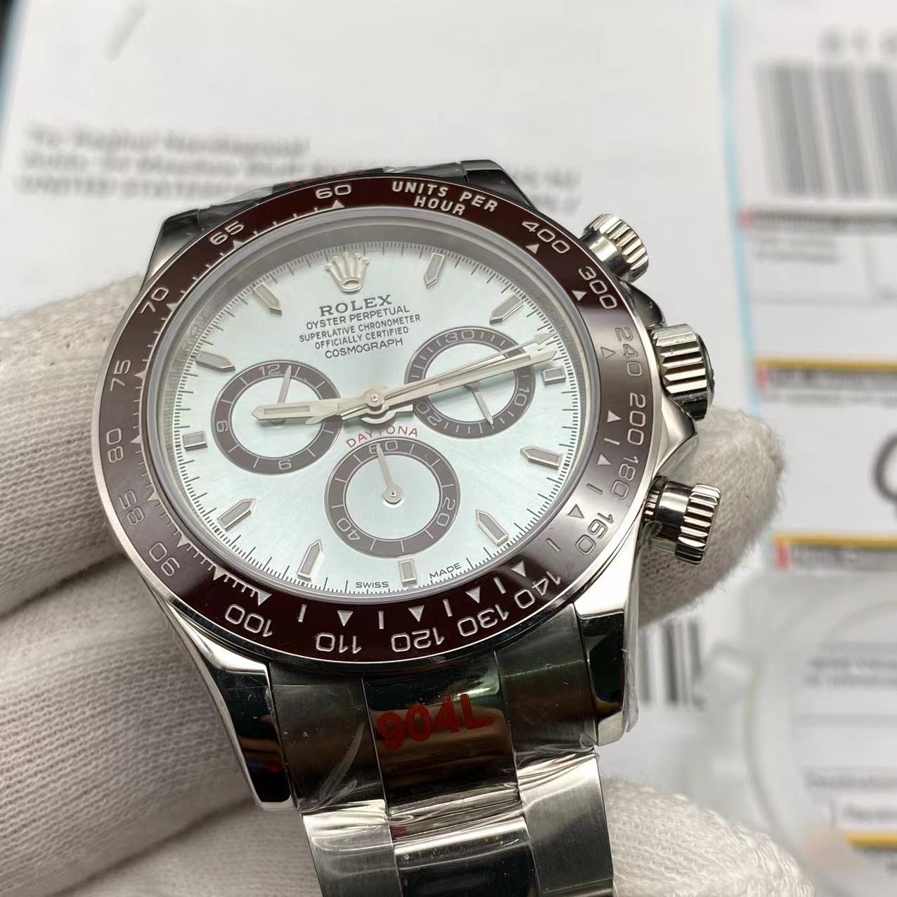 Replica rolex daytona Blue dial Cosmograph Replik Rolex Daytona Blau Super Klon - Image 10