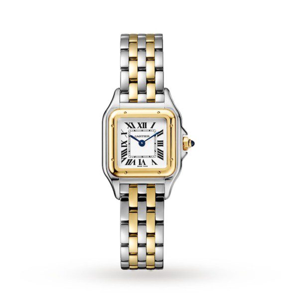 17310917_1_1 Replica Cartier Panthère de Cartier Women Quartz White 18ct Yellow Gold Watch W2PN0006 - Image 1