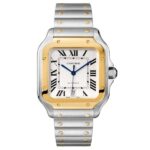 Replica Cartier Santos de Cartier Men Automatic Silver Stainless Steel Watch W2SA0009