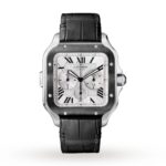Replica Cartier Santos de Cartier Men Automatic Silver Rubber Watch WSSA0017 - Image 2