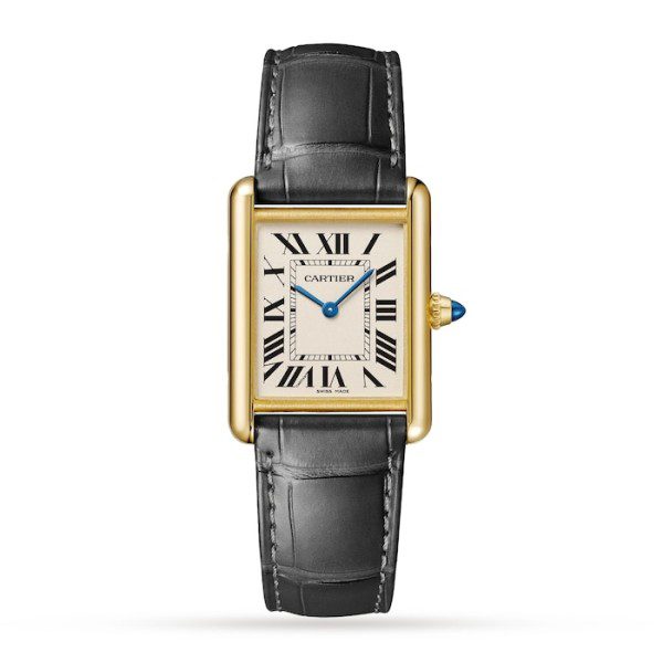 17311221_1_1 Replica Cartier Tank Louis Men Quartz White Alligator Watch WGTA0067 - Image 1