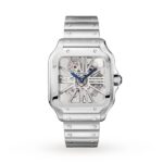 Replica Cartier Santos de Cartier Men Automatic Silver Stainless Steel Watch WHSA0015