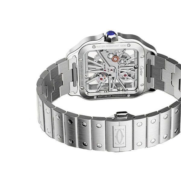 17311223_5_1 Replica Cartier Santos de Cartier Men Automatic Silver Stainless Steel Watch WHSA0015 - Image 4