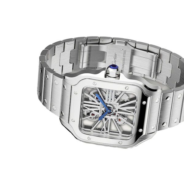 17311223_6_1 Replica Cartier Santos de Cartier Men Automatic Silver Stainless Steel Watch WHSA0015 - Image 3