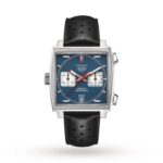 Replica TAG Heuer Monaco Men Automatic Blue Leather Watch CAW211P.FC6356