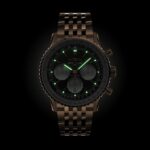 Replica Breitling Navitimer Men Automatic Black 18ct Rose Gold Watch RB0138211B1R1