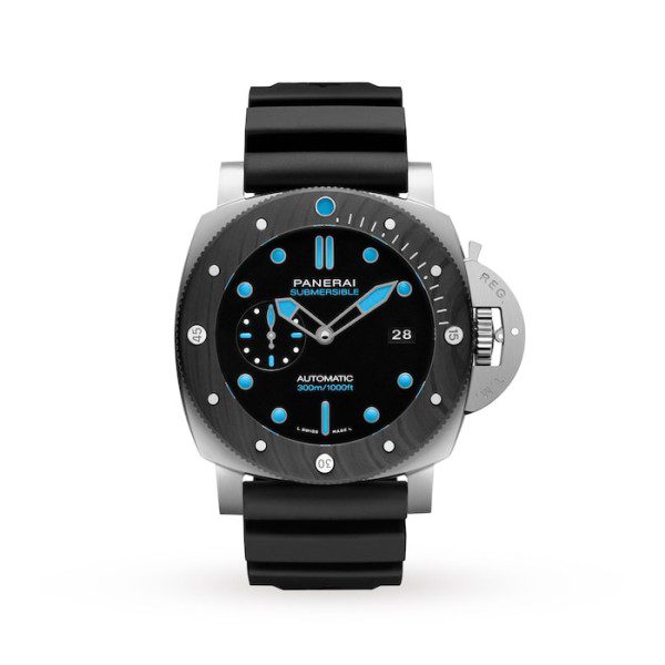 Replica Panerai Submersible Automatic Black Rubber Strap PAM00799