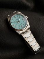 Top Clone Rolex Oyster Perpetual 41 MM Turquoise tiffany Blue Dial Replica - Image 7