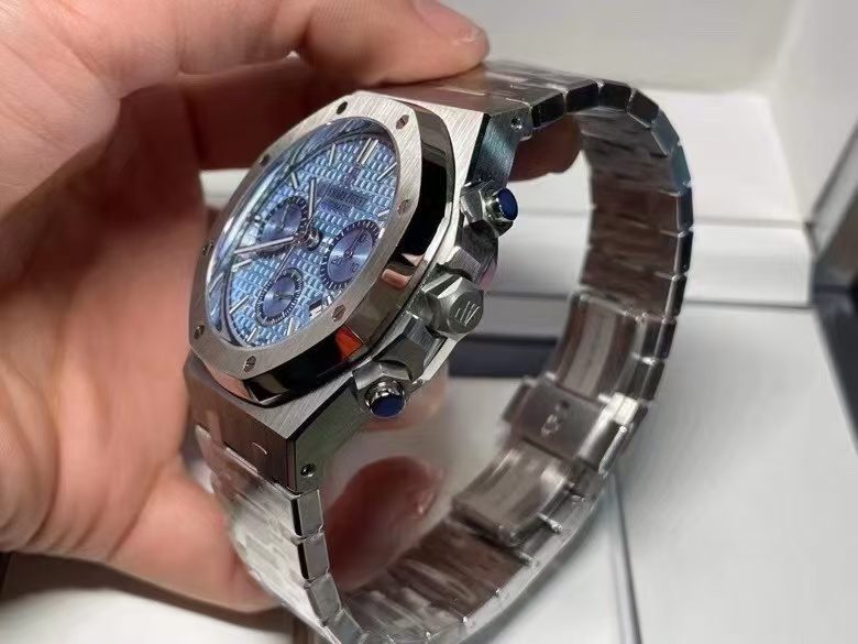 2aa11575171a1d97b0859c308d85557c Replica Audemars Piguet Royal Oak Selfwinding Chronograph Blue 26317BC.OO.1256BC.01