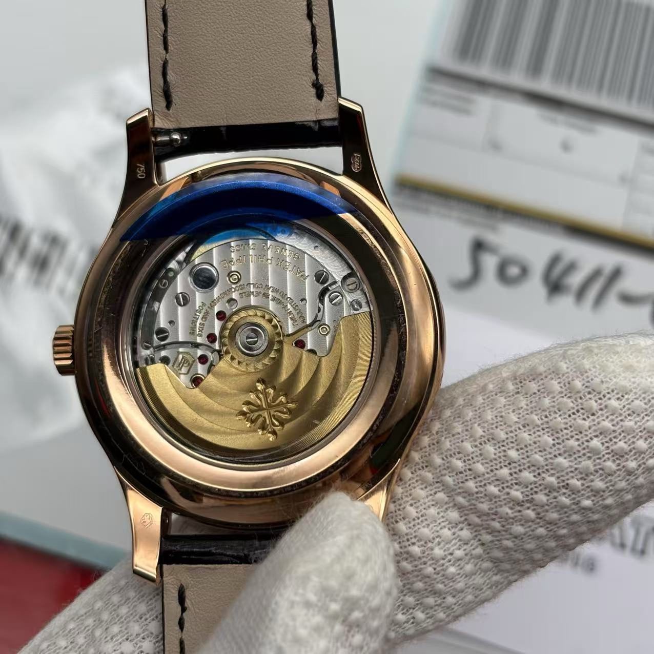 3053d748ccce094b893c7a0c0b055e4a Patek Leather Black 5205R-010 Super Clone - Image 3