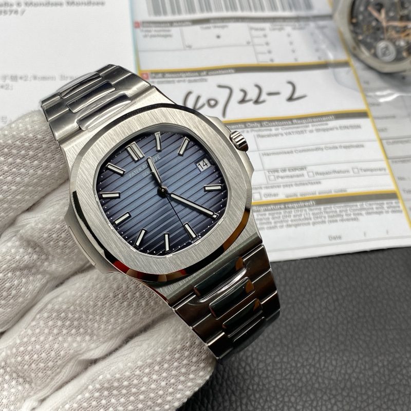 3467fdde701d6a0282eddbcf2ab2cd8c TOP Swiss Replica Patek Philippe Nautilus - Silver/Dark Blue