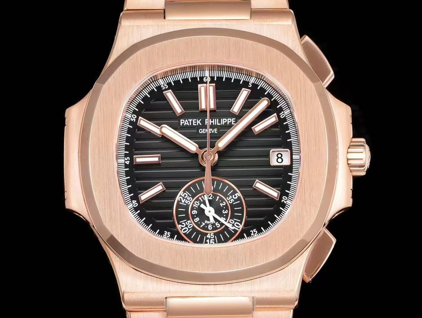 Super Swiss Clone Patek Philippe Nautilus 5980 Rose Gold Super Swiss Clone Patek Philippe Nautilus 5980 Rose Gold