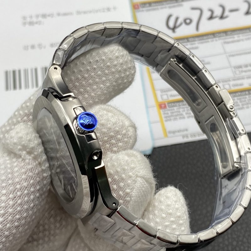 49d5d36ca85c50271ad57066d290257e TOP Swiss Replica Patek Philippe Nautilus - Silver/Dark Blue