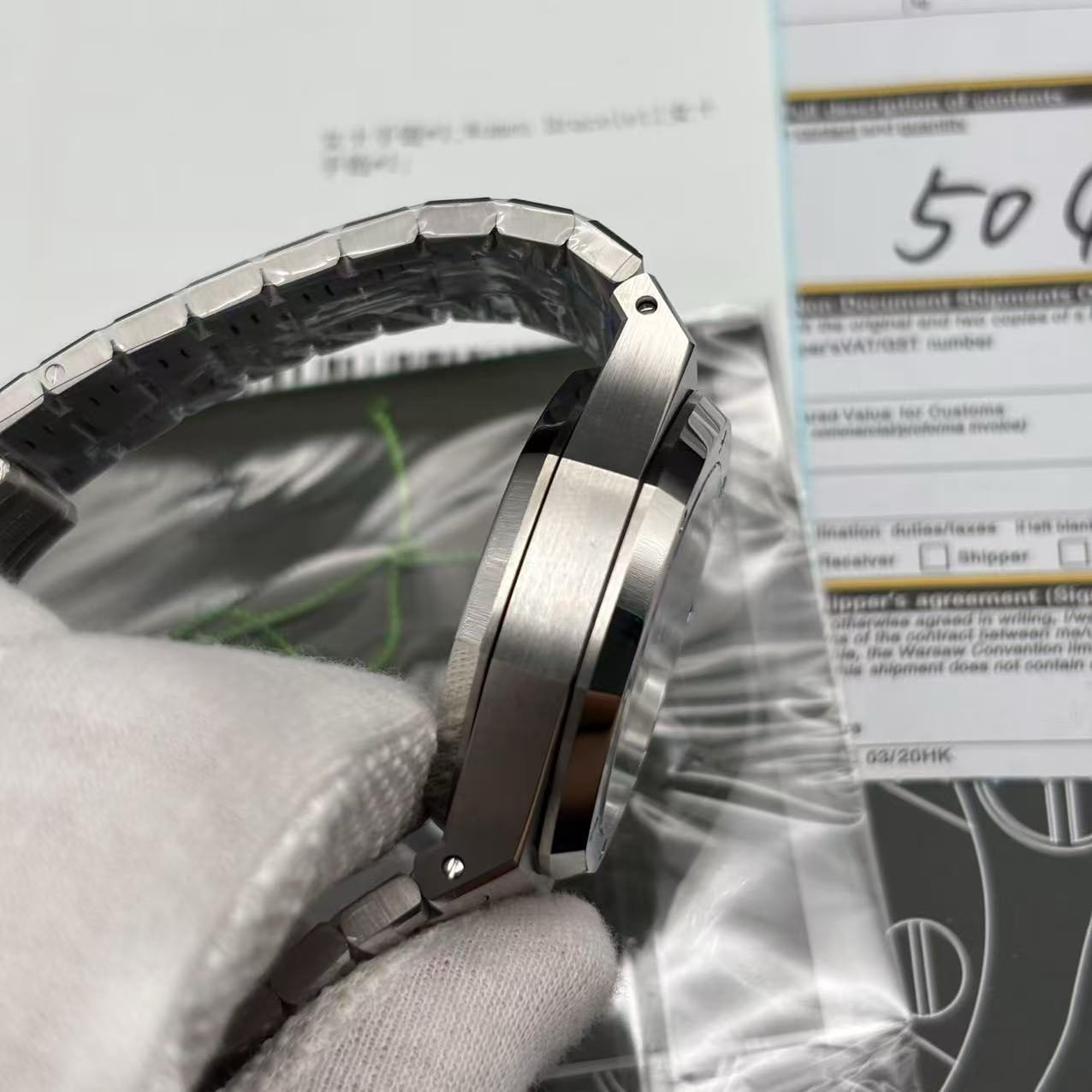 4cc533c00d14c7d42fcbbbecdeaaad1b Best Swiss Clone Replica Audemars Piguet Royal Oak - Silver/Black Chronograph