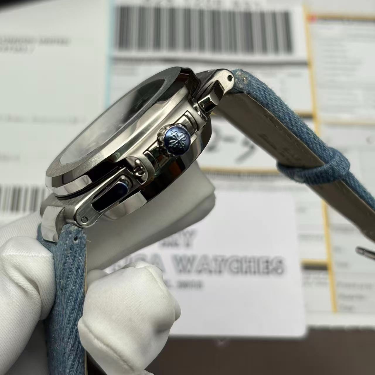 534edfa4c83d8de5ba84539e6d699afa Super Clone Replica Denim Patek Philippe Nautilus 5980/60G - 2024 - Image 7