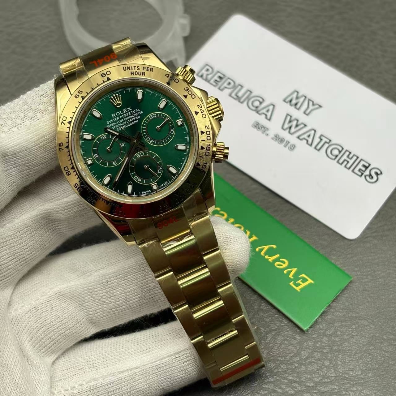 6972eac7285c646f37c4e83d92dc2ebb Rolex Daytona Green 116508 Replica - Image 2