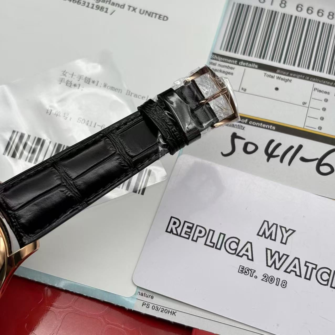 77e5fa038a87385009276ee07e7b6828 Patek Leather Black 5205R-010 Super Clone - Image 2