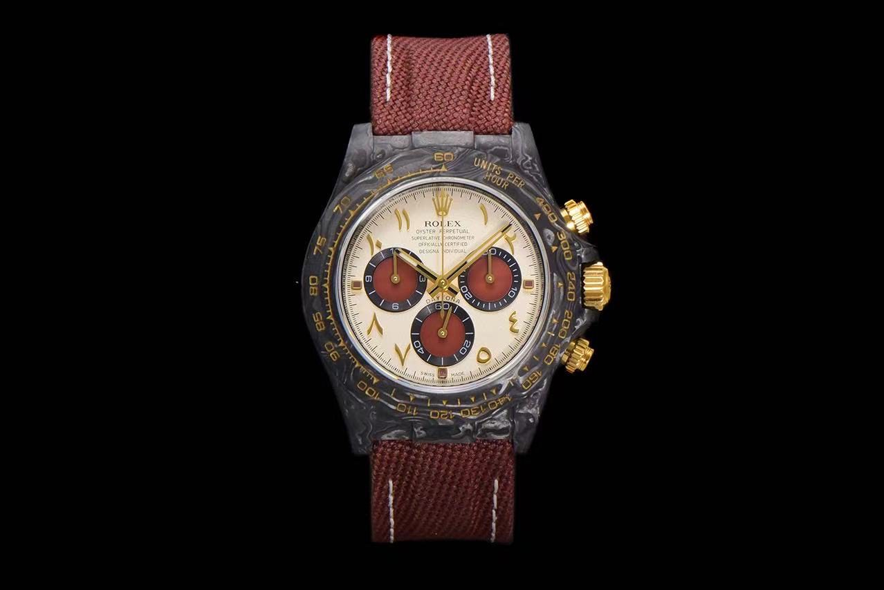 Replica DiW Rolex Cosmograph Daytona Volcano CarboQuartz