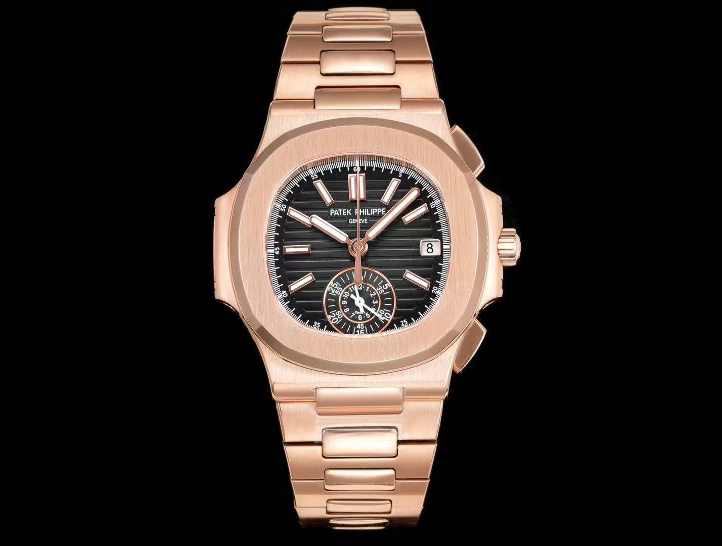 Super Swiss Clone Patek Philippe Nautilus 5980 Rose Gold Super Swiss Clone Patek Philippe Nautilus 5980 Rose Gold