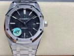 Swiss Clone Replica AP ROYAL OAK Silver Black Dial