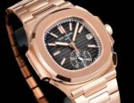 Super Swiss Clone Patek Philippe Nautilus 5980 Rose Gold