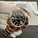 Super Clone Rolex GMT Master 2 Rose Gold - Black Dial