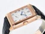Reverso Classic Duoface Small Seconds RG MGF Best Edition White Textured Dial on Black Leather Strap A854A - Image 7