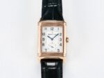 Reverso Classic Duoface Small Seconds RG MGF Best Edition White Textured Dial on Black Leather Strap A854A - Image 11