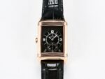 Reverso Classic Duoface Small Seconds RG MGF Best Edition White Textured Dial on Black Leather Strap A854A - Image 12