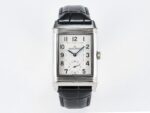 Reverso Classic Duoface Small Seconds SS MGF Best Edition White Guilloché Dial on Black Leather Strap A854A
