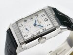 Reverso Classic Duoface Small Seconds SS MGF Best Edition White Guilloché Dial on Black Leather Strap A854A - Image 8
