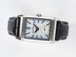 Reverso Tribute Duoface Small Seconds SS MGF Best Edition White Dial on Black Leather Strap A854A - Image 5