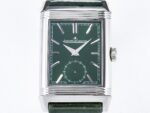 Reverso Classic Duoface Small Seconds SS MGF Best Edition White Textured Dial on Black Leather Strap A854A - Image 3