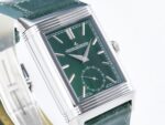 Reverso Classic Duoface Small Seconds SS MGF Best Edition White Textured Dial on Black Leather Strap A854A - Image 6