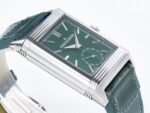Reverso Classic Duoface Small Seconds SS MGF Best Edition White Textured Dial on Black Leather Strap A854A - Image 7