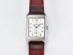 Reverso Classic Duoface Small Seconds SS MGF Best Edition White Guilloché Dial on Red Leather Strap A854A - Image 13