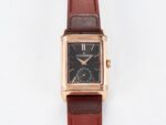 Reverso Tribute Duoface Small Seconds RG MGF Best Edition Black Dial on Red Leather Strap A854A - Image 15