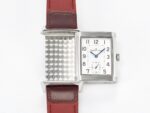 Reverso Classic Duoface Small Seconds SS MGF Best Edition White Guilloché Dial on Red Leather Strap A854A - Image 14