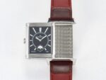 Reverso Classic Duoface Small Seconds SS MGF Best Edition White Guilloché Dial on Red Leather Strap A854A - Image 15