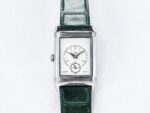Reverso Classic Duoface Small Seconds SS MGF Best Edition White Textured Dial on Black Leather Strap A854A - Image 17